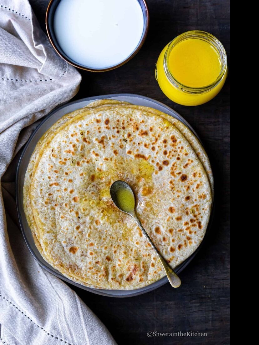 रोटी में घी लगाकर खाने के फायदे Benefits of eating roti with ghee