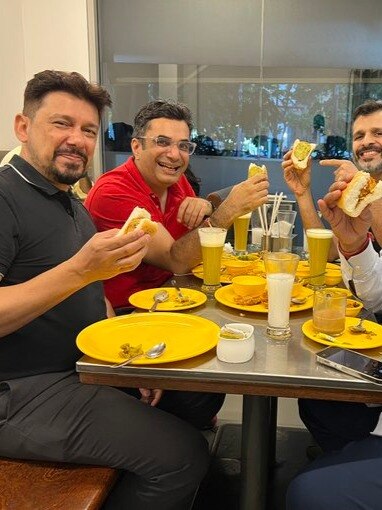After Madhuri Dixit and Tim Cook, Paytm CEO Vijay Shekhar Sharma shares vada pav with Dr Nene