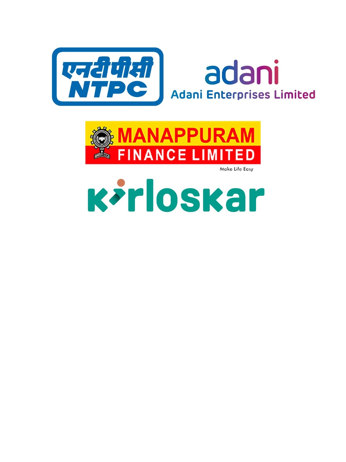 Hot stocks next week: NTPC, Adani Enterprises, Manappuram Finance, Kirloskar Industries, and more stocks in focus