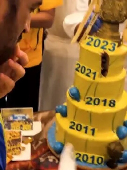 Here's how MS Dhoni-led Chennai Super Kings celebrated their fifth IPL win against Hardik Pandya-led Gujarat Titans