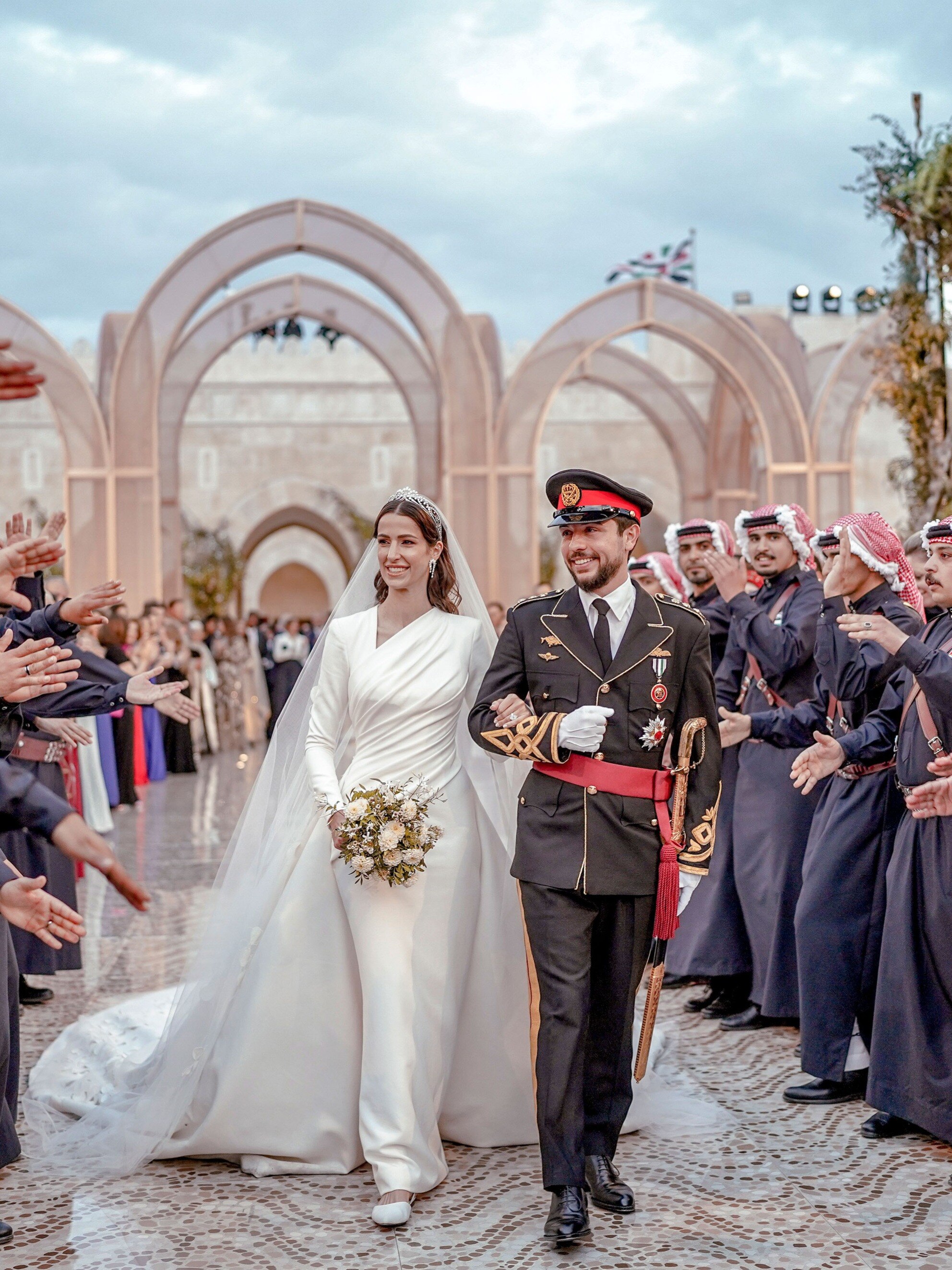 Jordan’s Crown Prince Hussein bin Abdullah weds Saudi architect Rajwa Al Saif; see pics