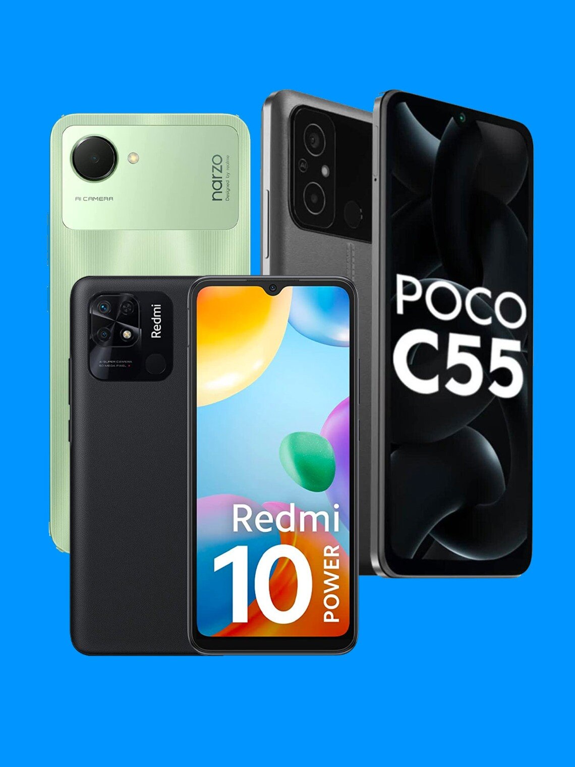 Top smartphones under Rs 10,000 in India: Realme C33, Poco C55, Redmi 10 and more