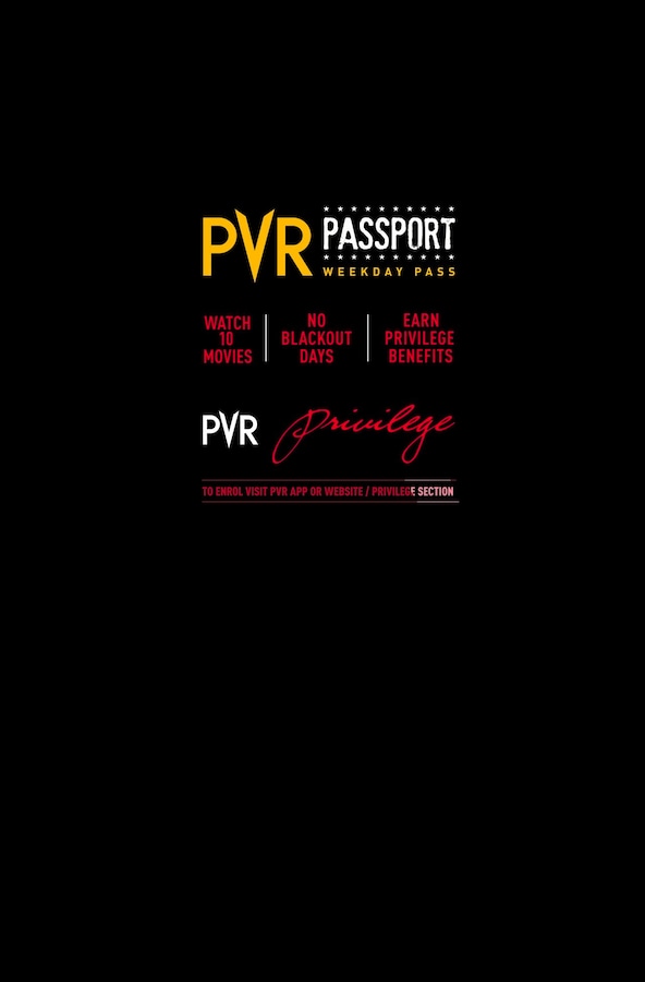 PVR's New Weekday Pass Offers Ten Films For ₹600 88 PVR
