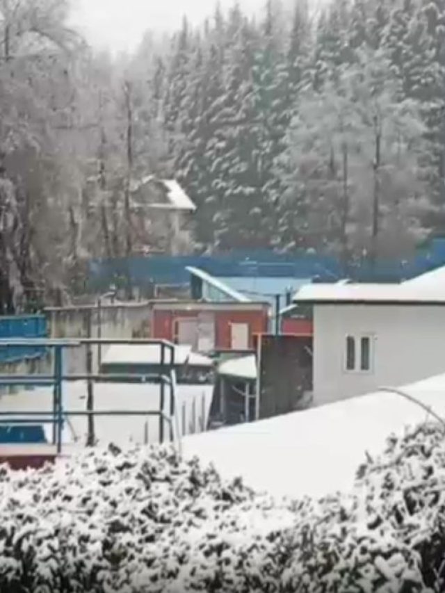 मनाली में बिछी बर्फ की चादर, कई इलाकों में शून्य से नीचे पहुंचा तापमान