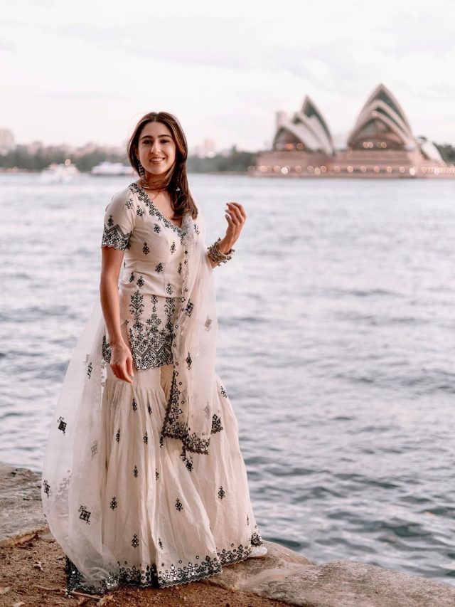 সালোয়ার স্যুটে মোহময়ী সারা, কেমন লাগছে?