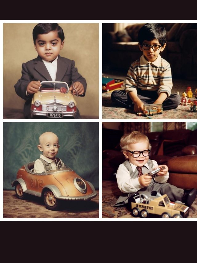 Reliance Industries Chairman Mukesh Ambani, PM Narendra Modi, Jeff Bezos, Warren Buffet, Bill Gates, Sundar Pichai and more get AI-generated childhood versions. View pics