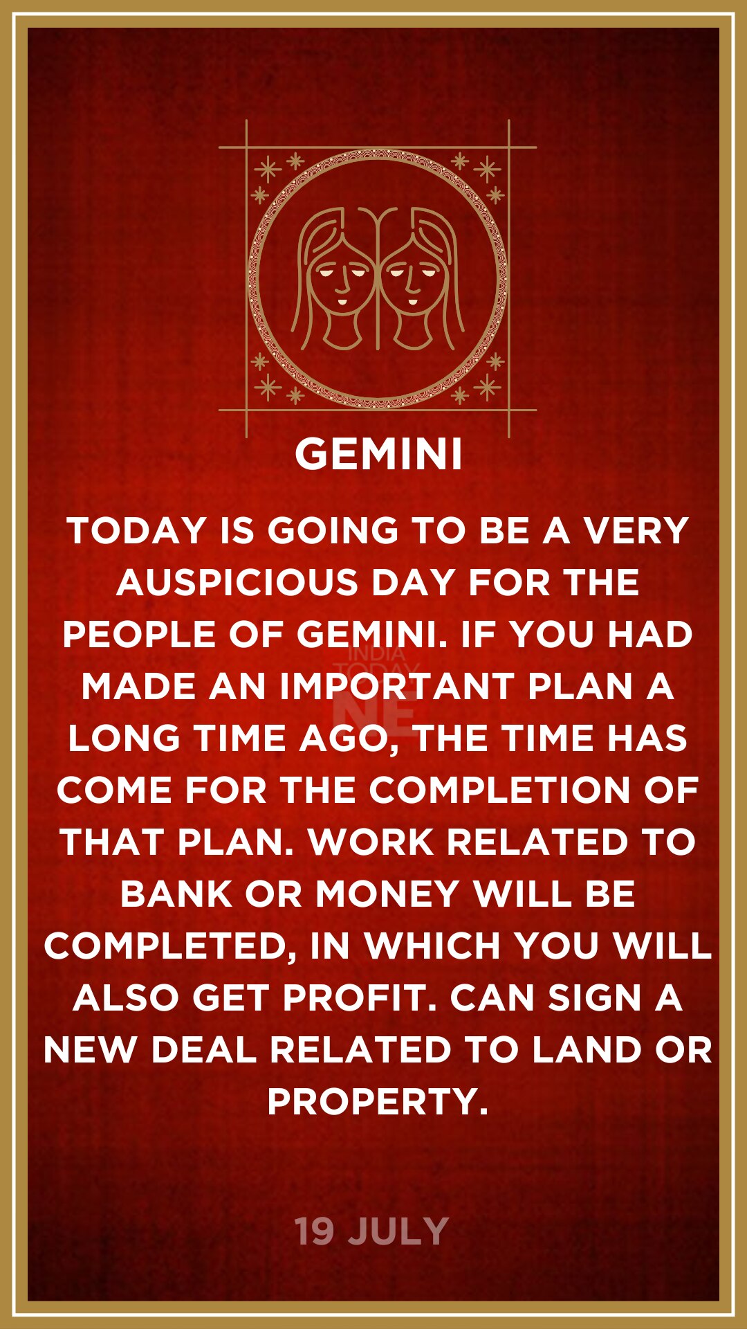 Daily Horoscope All Zodiac Sign July 19