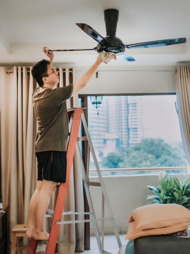 আর ঝক্কি নয়, এটাই সিলিং ফ্যান পরিষ্কারের সবচেয়ে সহজ উপায়