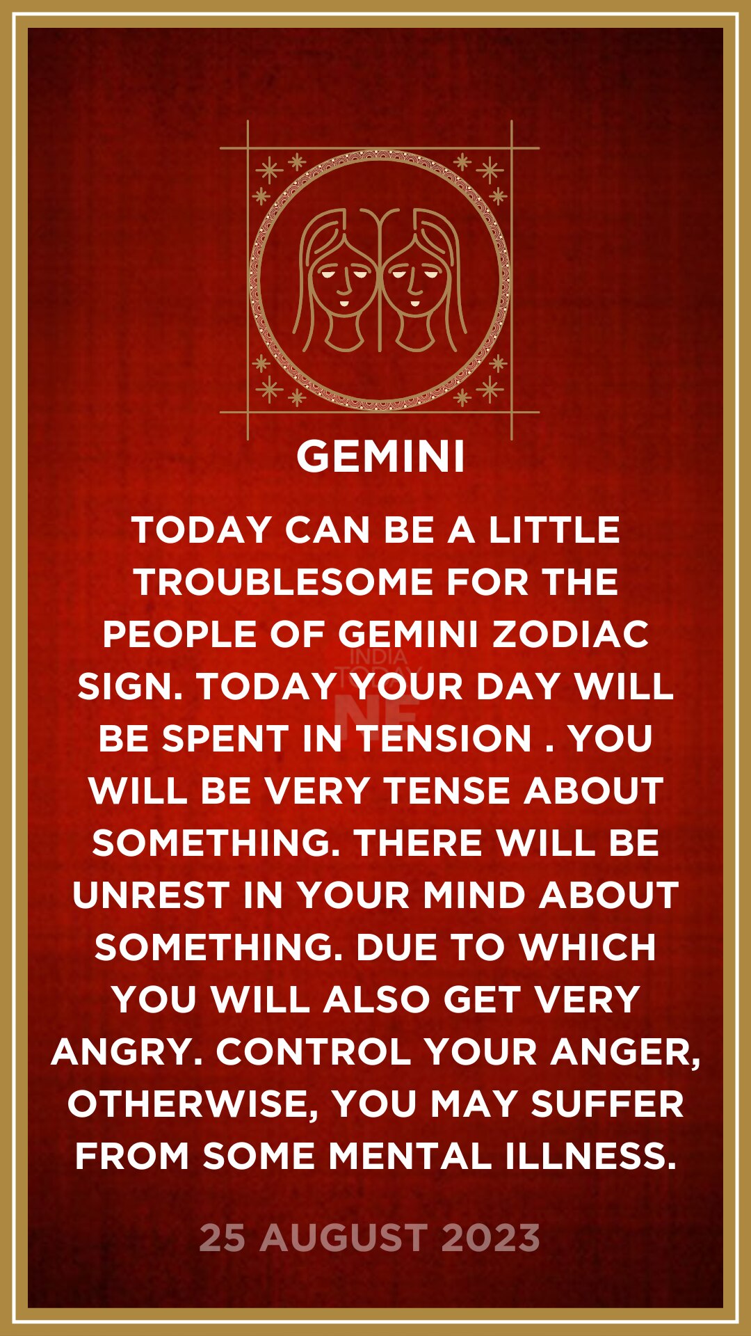 Daily Horoscope All Zodiac SignAugust 25