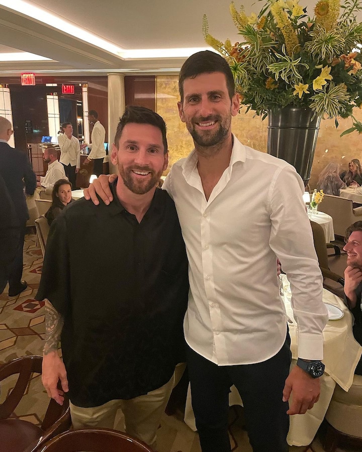 Messi and Djokovic hang out in New York