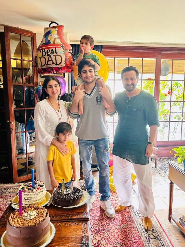 53 के हुए सैफ, बच्चों संग मनाया जश्न, सबसे छोटे नवाब के रिएक्शन ने लूटी लाइमलाइट