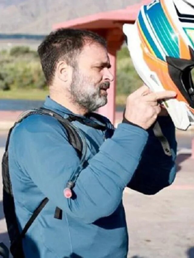 প্যাংগংয়ে বাইক রাইড রাহুলের, ধরা দিলেন অন্য লুকে