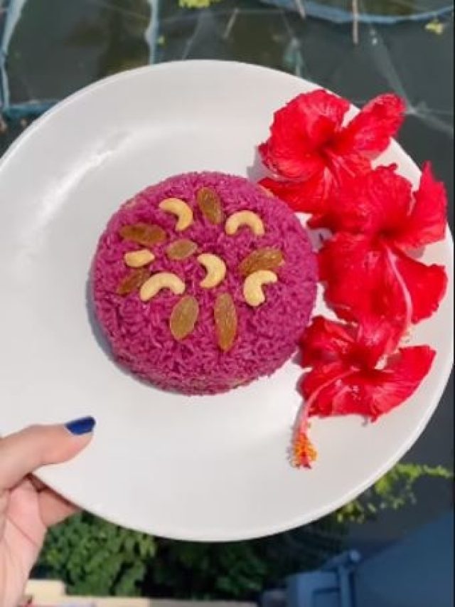 বাসন্তী তো অনেক খেয়েছেন, এবার খান পিঙ্ক পোলাও- ভাইরাল রেসিপি