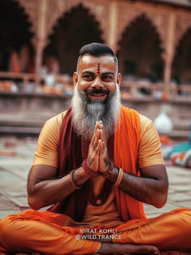 MS Dhoni, Virat Kohli, Rohit Sharma to Hardik Pandya, Kapil Dev and more: Check out AI generated images of Indian cricketers if they were sadhus