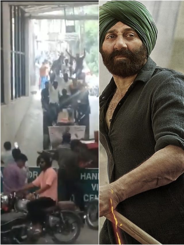 सनी का क्रेज, ट्रैक्टर में भरकर गदर मचाने आए फैंस, सिनेमा हॉल के बाहर लगी भीड़