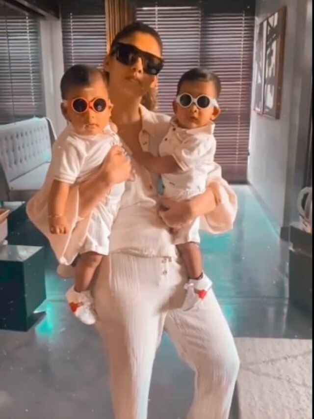 जुड़वा बच्चों के साथ शाहरुख की एक्ट्रेस ने स्वैग से मारी एंट्री, धड़ाधड़ बढ़े फॉलोअर्स