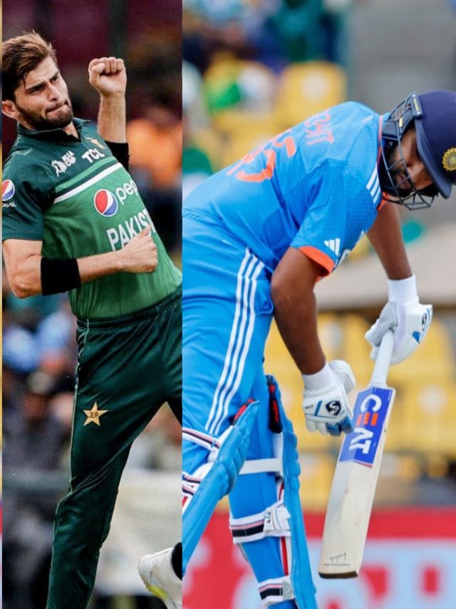 পাকিস্তানের শাহিনের বোলিংয়ের সামনে ধরাশায়ী বিরাট-রোহিত