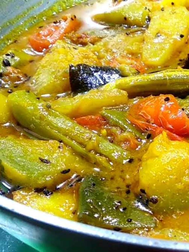 সর্ষে দিয়ে শীতের মিক্স সবজির রেসিপি