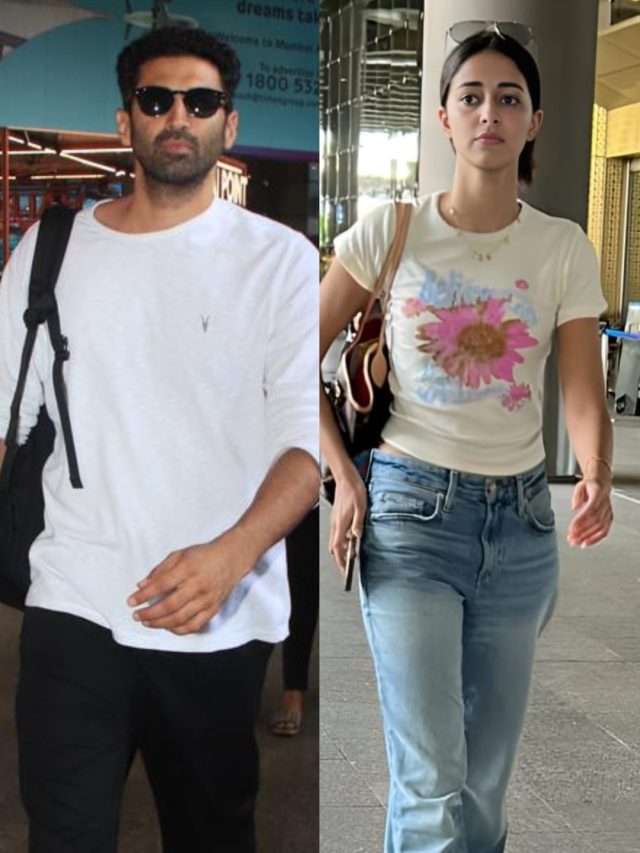 गोवा में 13 साल बड़े आदित्य संग अनन्या का रोमांस, एयरपोर्ट पर दिखे साथ