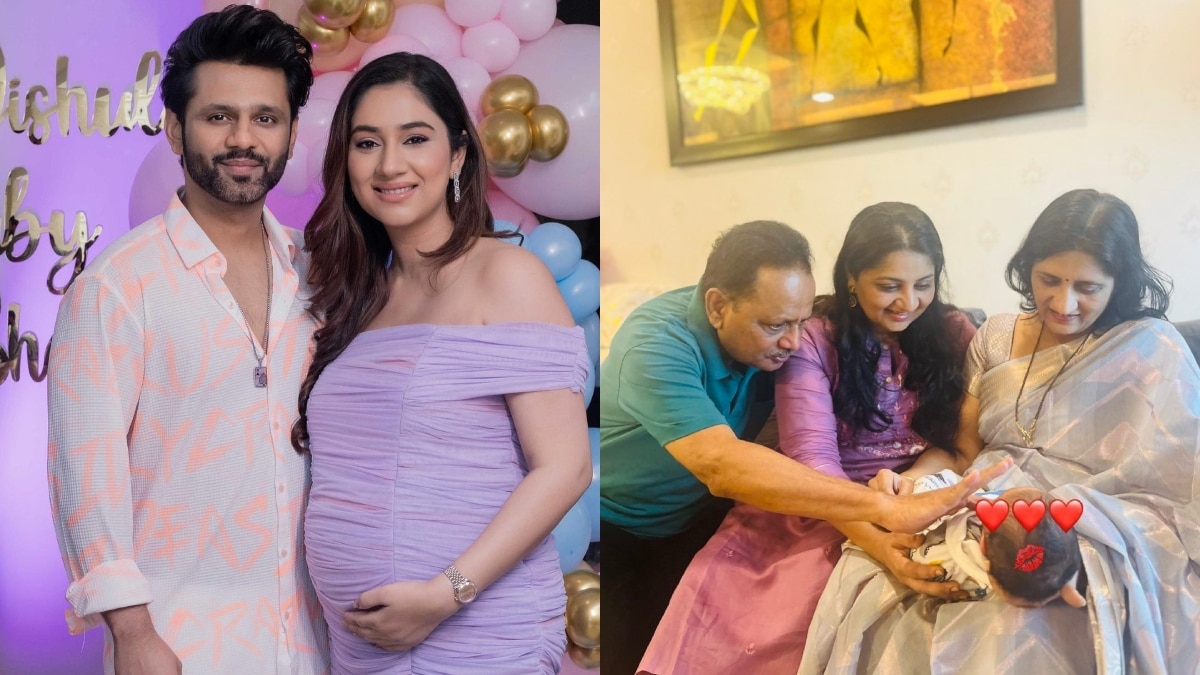 दिशा-राहुल की बेटी की पहली तस्वीर आई सामने, दादा-दादी ने लुटाया प्यार