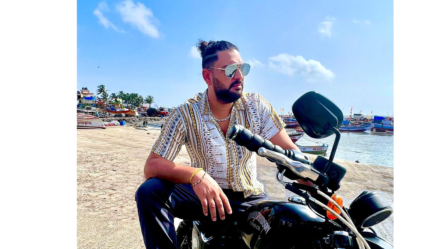 yuvraj-singh-enjoys-harley-davidson-ride