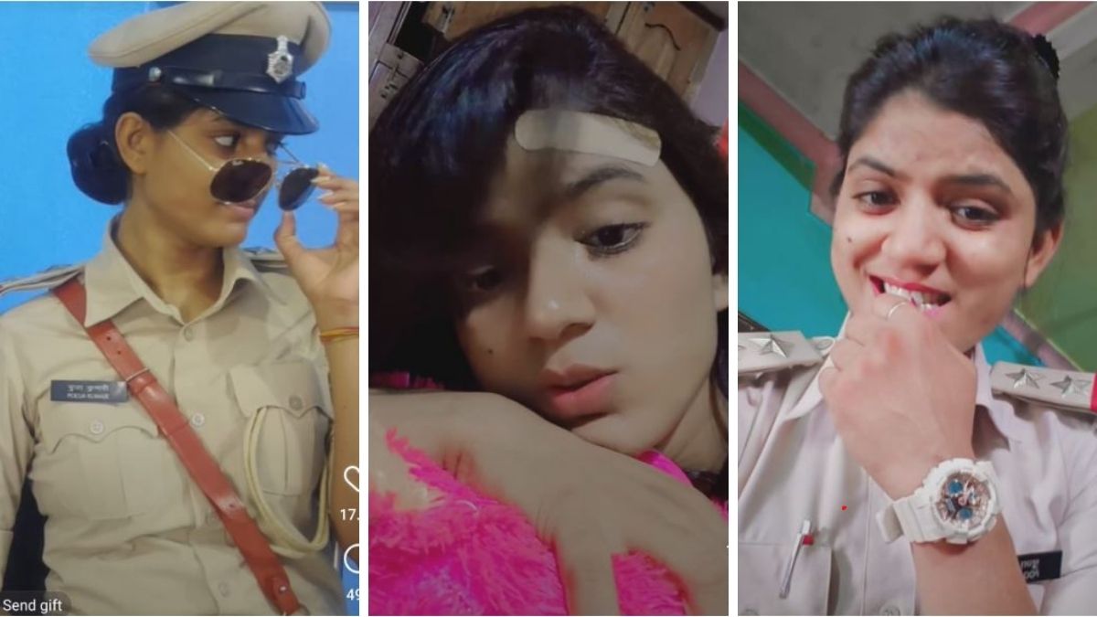 6 लाख फॉलोअर्स वाली महिला दारोगा, छापेमारी हो या गश्ती, हर जगह बनाती है  Reels - Bihar munger sub inspector pooja verma with 6 lakh followers  whether raiding or patrolling makes instagram