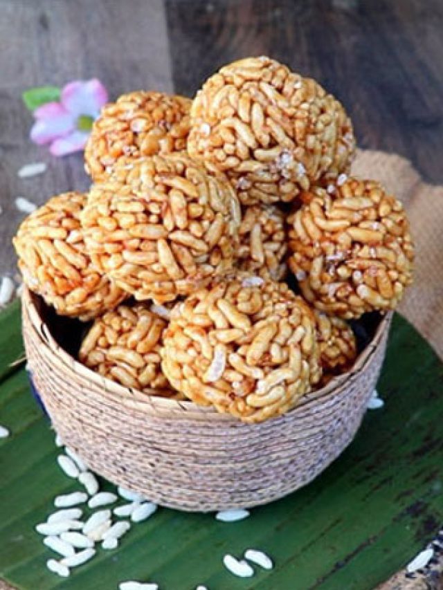 পাওয়ার স্ন্যাক্স, ঘরেই তৈরি করুন মুচমচে মুড়ির মোয়া