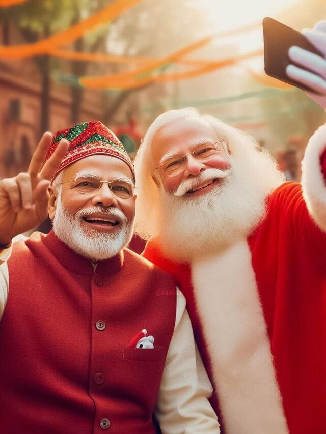 Christmas celebrations: AI images of PM Narendra Modi, socialite Orry, Delhi CM Arvind Kejriwal with Santa Claus, Rahul Gandhi, Mamata Banerjee, Arvind Kejriwal re-imagined as Santa