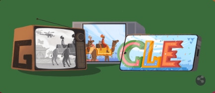 ब्लैक एंड व्हाइट टीवी से फोन तक... Google Doodle ने दिखाई हाईटेक परेड की झलक!
