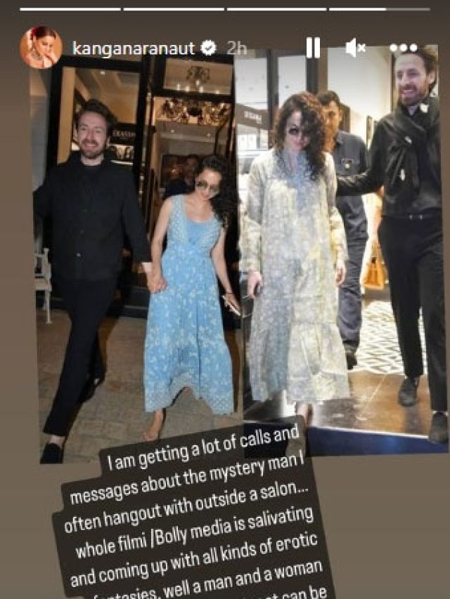 फिरंगी का हाथ थामे दिखीं कंगना रनौत, डेटिंग पर बोलीं- ये प्यार की फैंटेसी में... - 36 year old kangana ranaut dating mystery man hold hand gets troll says media coming up