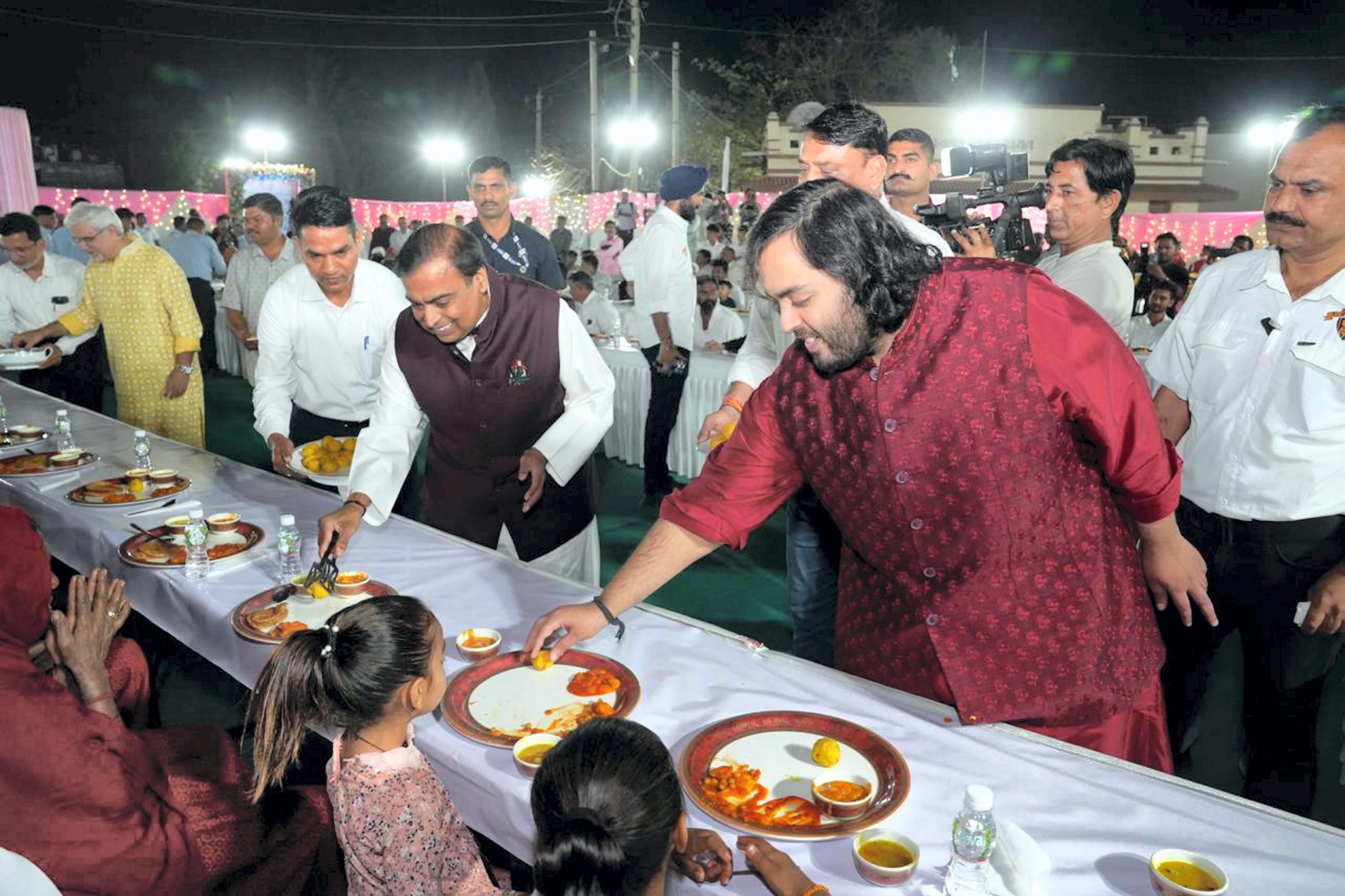 Anant Ambani-Radhika Merchant Pre-Wedding: Event begins with 'Anna Seva' in Jamnagar, 51,000 villagers served food - Vimarsana News