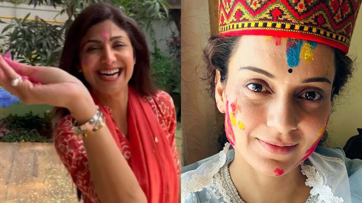 कंगना रनौत से शिल्पा शेट्टी तक, होली पर जश्न में डूबे सितारे, ऐसे मनाया रंगों का त्योहार