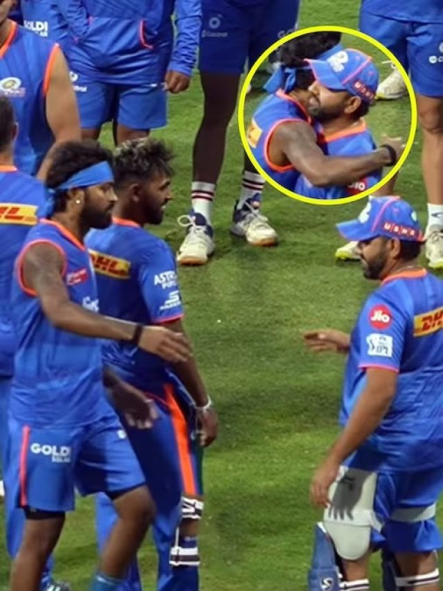 রোহিতকে জড়িয়ে ধরলেন হার্দিক, ভিডিও শেয়ার করে সমস্যায় MI