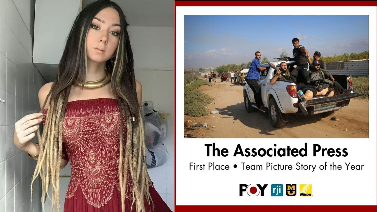Glorifying Terrorism? Picture of Hamas parading naked body of a dead woman wins prestigious award in USA - Vimarsana News