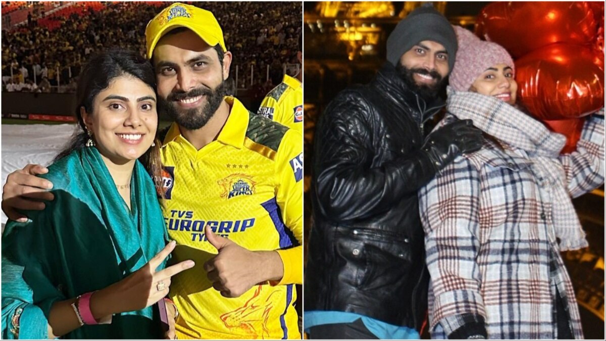 सर जडेजा एन‍िवर्सरी पर पत्नी र‍िबावा संग हुए रोमांट‍िक, लुटाया बेशुमार प्यार