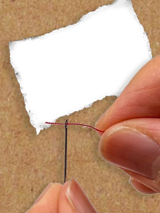 মাইক্রো সেকেন্ডে সূঁচে সুতো গলে যাবে, শুধু লাগবে এক টুকরো কাগজ