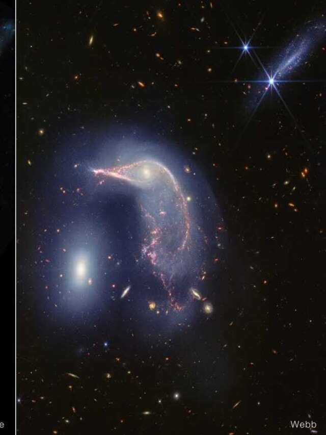 'Penguin and Egg': James Webb Telescope captures stunning images of two merging galaxies