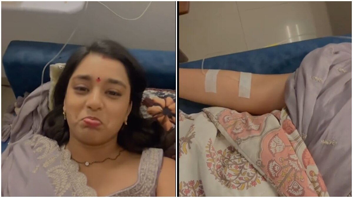 हॉस्पिटल के बेड पर सुम्बुल, हाथ में लगी ड्रिप, फिर भी नहीं रोकी शूटिंग