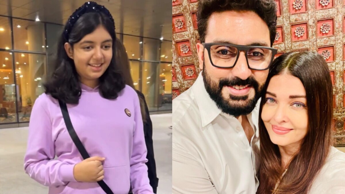 पत्नी ऐश्वर्या संग अवॉर्ड शो में झूमे अभिषेक, बेटी आराध्या को किया Kiss, Video