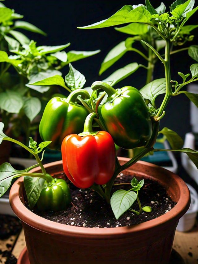 কিনে খাবেন কেন? টবেই হবে ১২ মাস লাল-সবুজ-হলুদ ক্যাপসিকাম