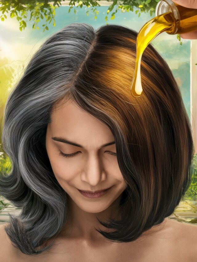পাকা চুল হবে মিশমিশে কালো, সর্ষের তেলে মেশান এই দুই মশলা