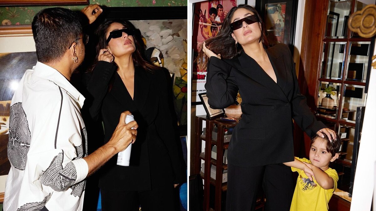 टशन मार रही थीं करीना, बेटे जेह ने छीनी लाइमलाइट, कैमरे पर किया ये काम