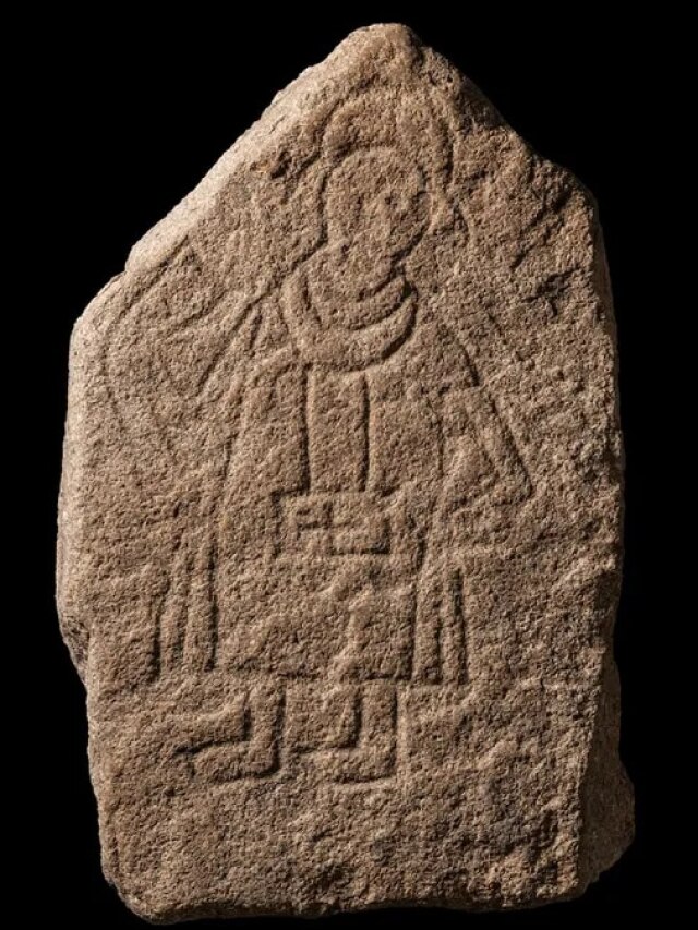 Rare 12th-century picture stone discovered in Germany likely depicts prominent bishop