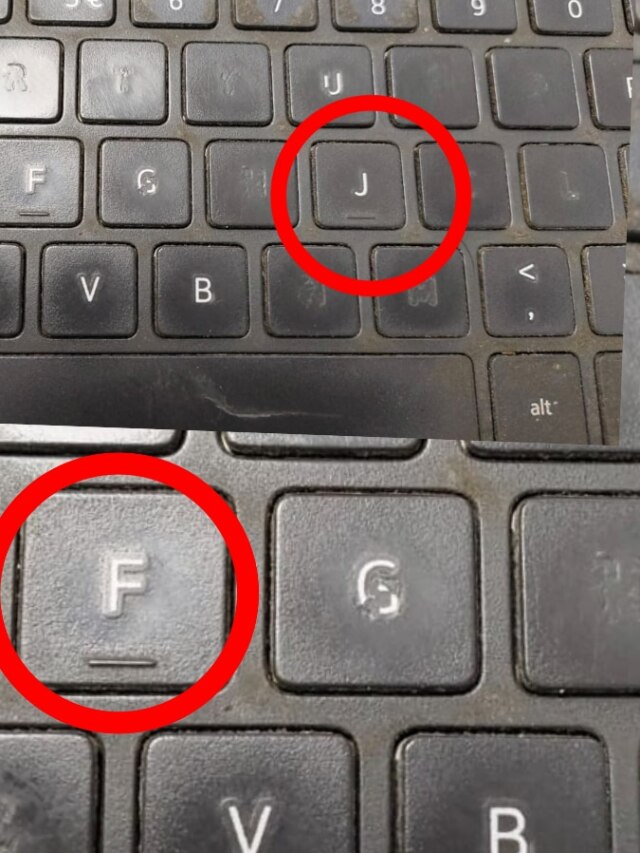 কম্পিউটারের F ও J-তে দাগ কেন থাকে? জানলে চমকে যাবেন