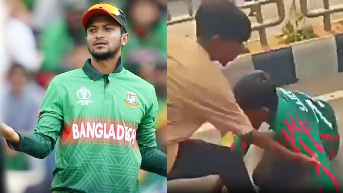 शाकिब अल हसन को लेकर बांग्‍लादेश में बवाल, फैन्स को लाठी-डंडों से पीटा, VIDEO