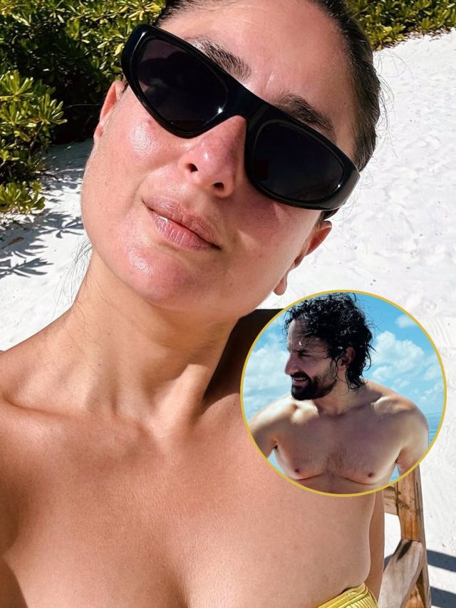 स्ट्रैप्लेस बिकिनी में करीना-शर्टलेस हुए सैफ, पटौदी खानदान के बेटे-बहू का स्वैग ,फैंस फिदा