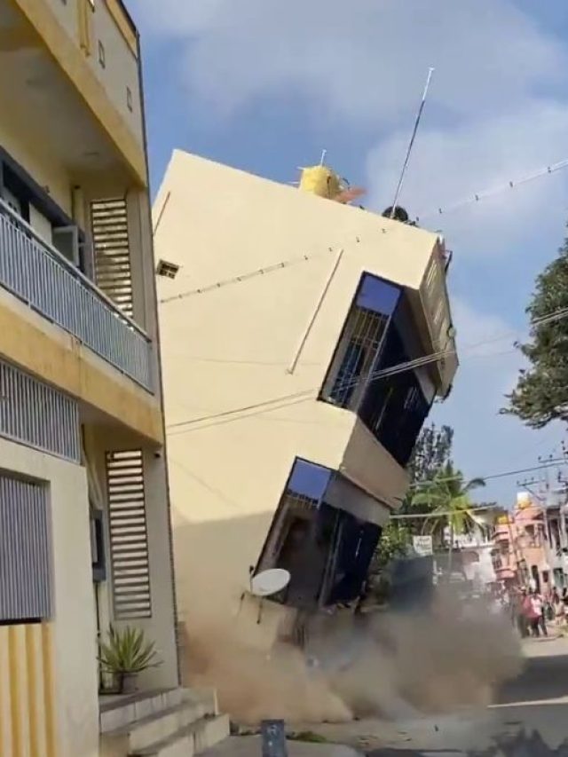 5 सेकंड में ताश के पत्तों की तरह ढह गई बिल्डिंग, कपड़े समेटने तक का नहीं मिला मौका!
