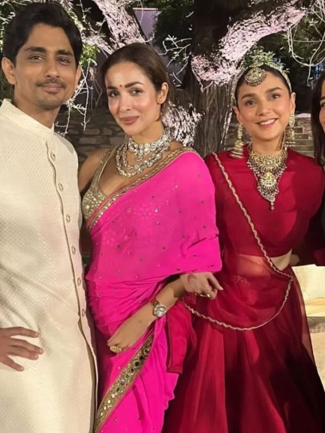 शादी में 'छैया-छैया' पर नाचीं अदिति, दूल्हेराजा सिद्धार्थ ने गाया गाना, दिखे मलाइका-फराह