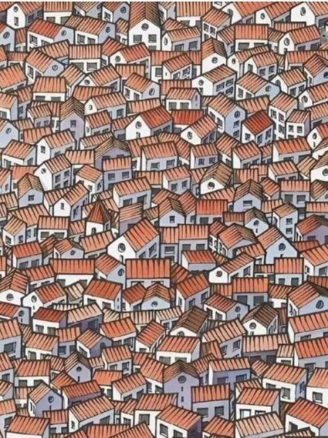 Huts के बीच छिपी है एक बिल्ली, सिर्फ 10 सेकंड में ढूंढकर बनें जीनियस