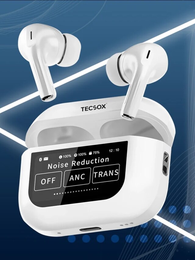 TecSox Alpha Smart Display TWS Earbuds: Ultimate smart tech earbuds